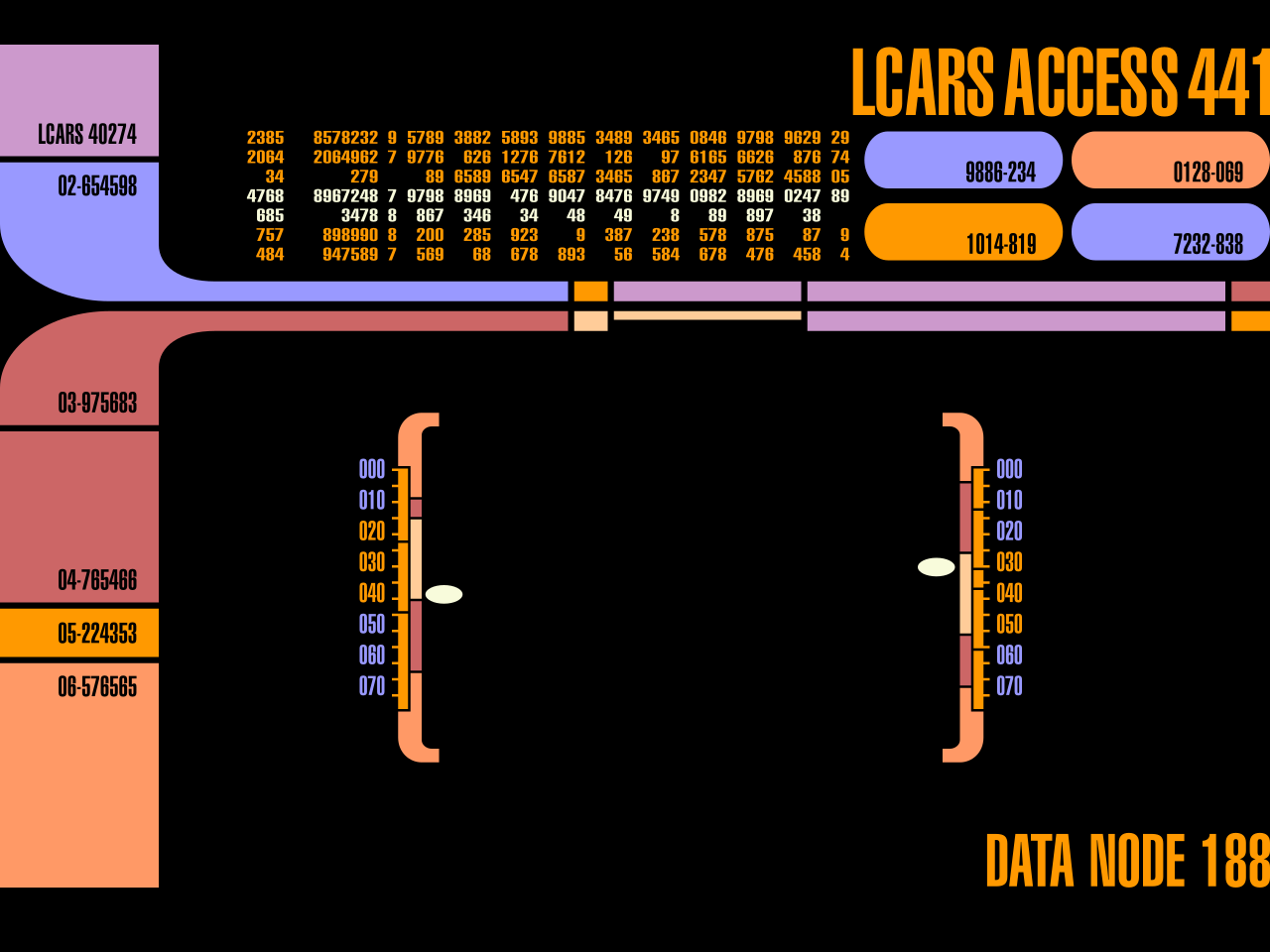 Star Trek LCARS interface